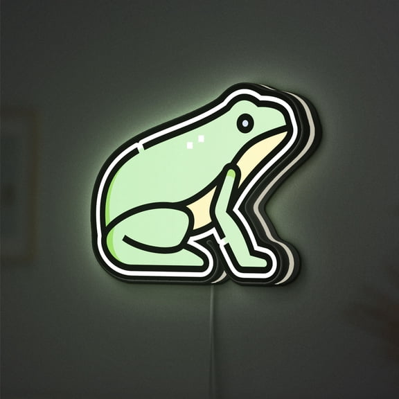 Amphibian Frog 3D Novelty Light Box for Nature and Wildlife Lovers, Unique Zoo Animal Night Light for Kids and Home Decor (Height 12 inch, 30cm)