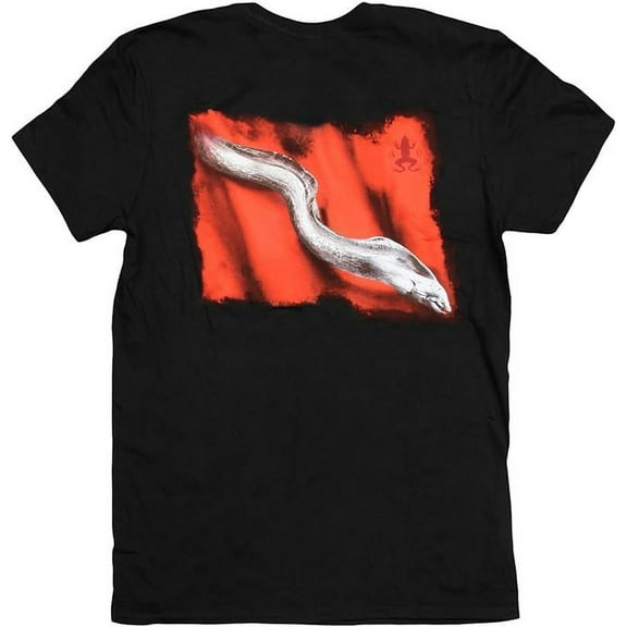 Amphibious Outfitters Scuba Diving T-Shirt Black EEL FLAG