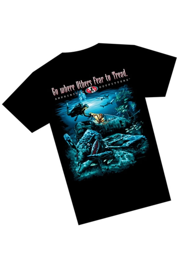 T-Shirt Sunken Plane Fear to Tread Scuba Diving