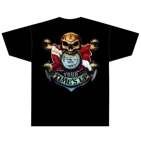 Amphibious Outfitters T-Shirt - Your Time's Up - Scuba Diving