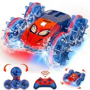 Amphibious RC Monster Truck - 2.4GHz 4WD 360Rotating All Terrain Waterproof RC Car Boat for 8-12 Year Old Boys