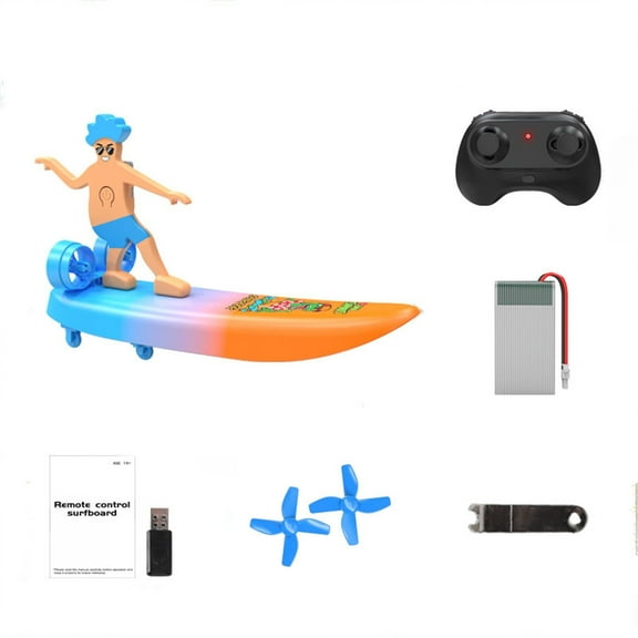 Amphibious Remote Control Boat Surfboard Drifting Scooter Water Land Dual Use Electric Toy 35M Range