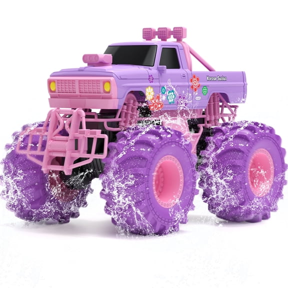 Amphibious Remote Control Car 2.4GHz 1:16 All Terrain Waterproof RC Monster Truck Kids Pool Toys
