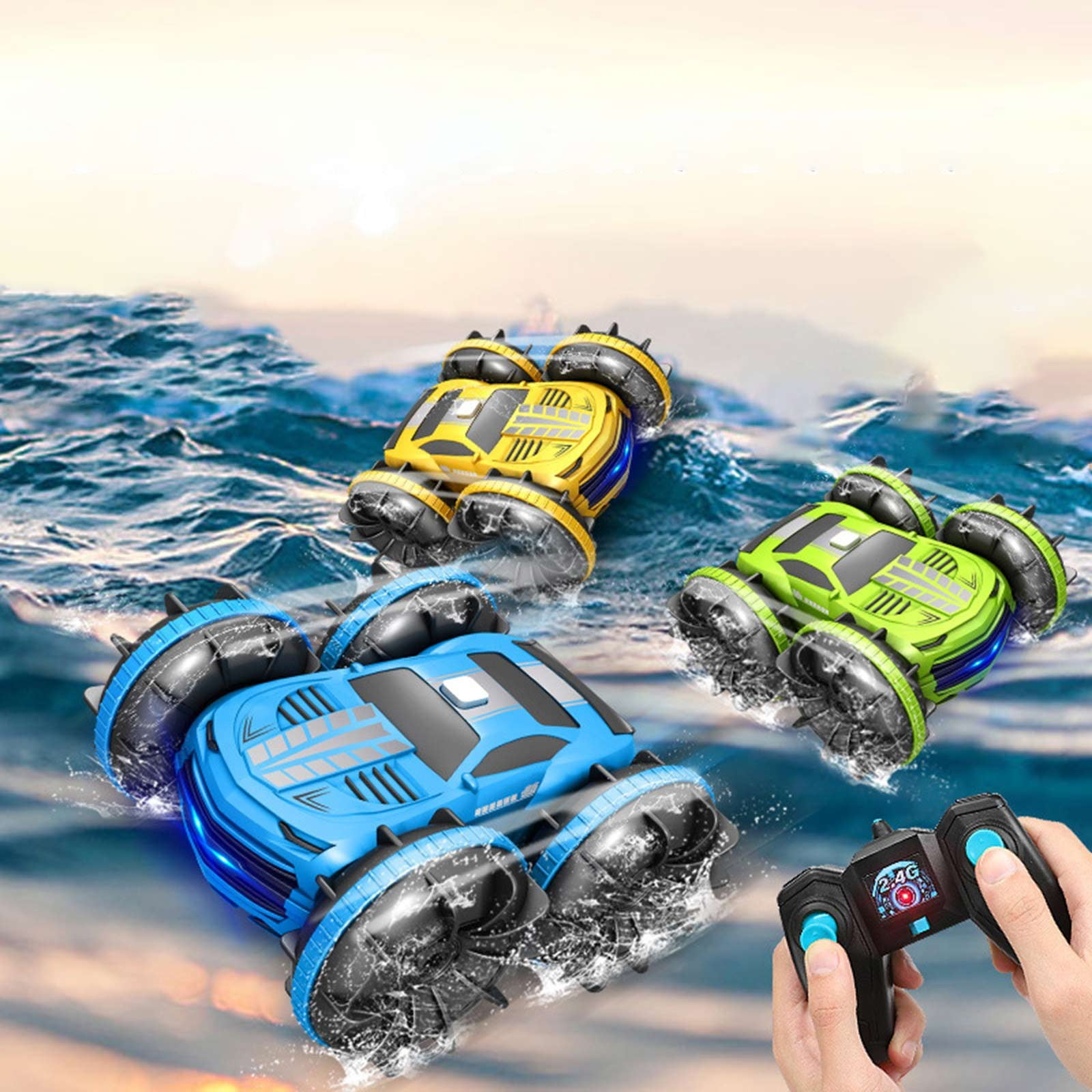 Amphibious Remote Control Car 4WD Waterproof RC Car Boat For Kids 360 amphibious-remote-control-car-4wd-waterproof-rc-car-boat-for-kids-360