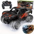 thumbnail image 1 of Amphibious Remote Control Car Monster Truck - 4WD Waterproof 1:16 Large All Terrain Off Road Vehicle with 2 Rechargeable Batteries RC Drift Cars Beach Pool Toys Gifts for Boys Kids 8-12, 1 of 9