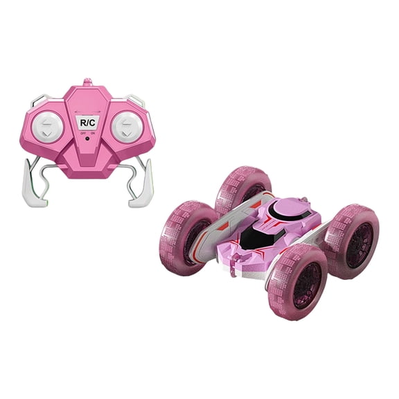 Amphibious Remote Control Stunt Car, Land Water 2-in-1 RC Vehicle with Colorful LED Lights, Double-Sided Driving Capability, Rechargeable Electric Toy for Outdoor Adventure, Blue Crackle Finish