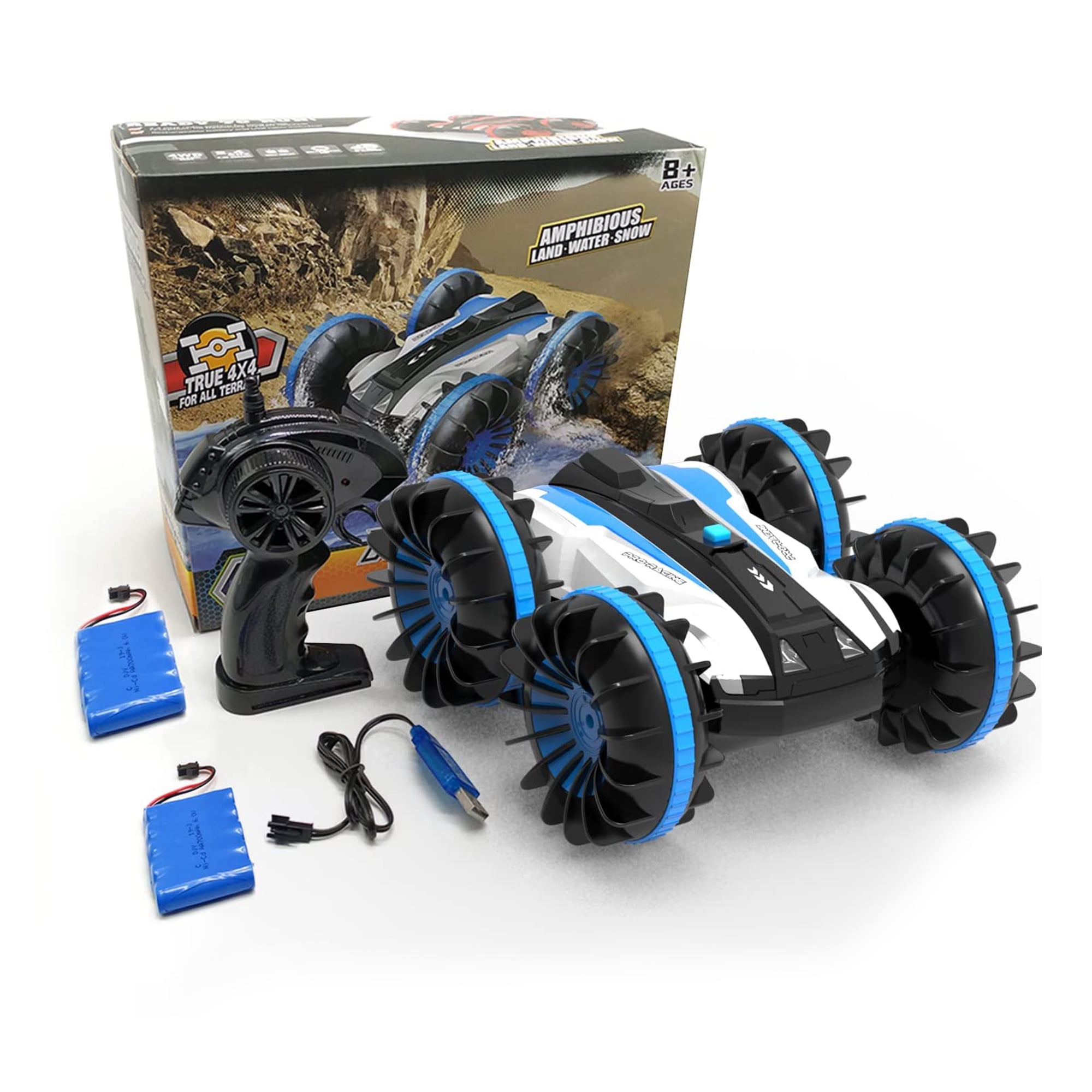Open Box Amphibious Reversible All Terrain Remote Control Stunt