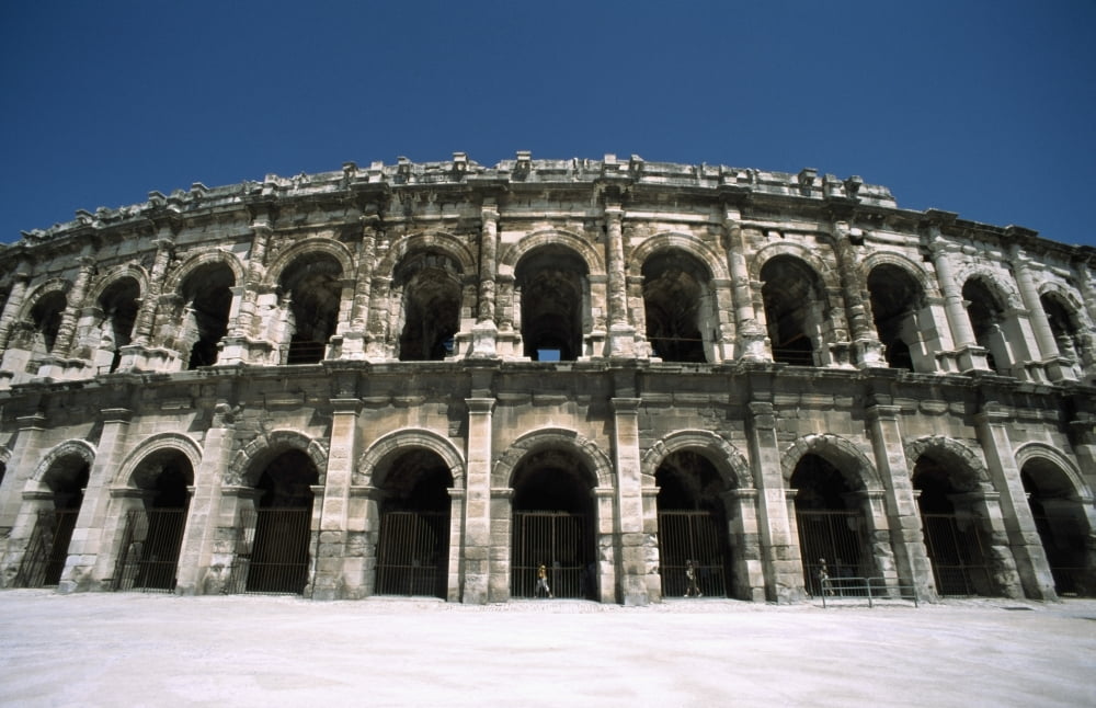 Amphitheatre Exterior Canvas Art - Chris Bradley Design Pics (18 x 12)