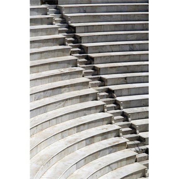 Amphitheatre Seating In Patras, Close-Up Poster Print, 22 x 34 - Large