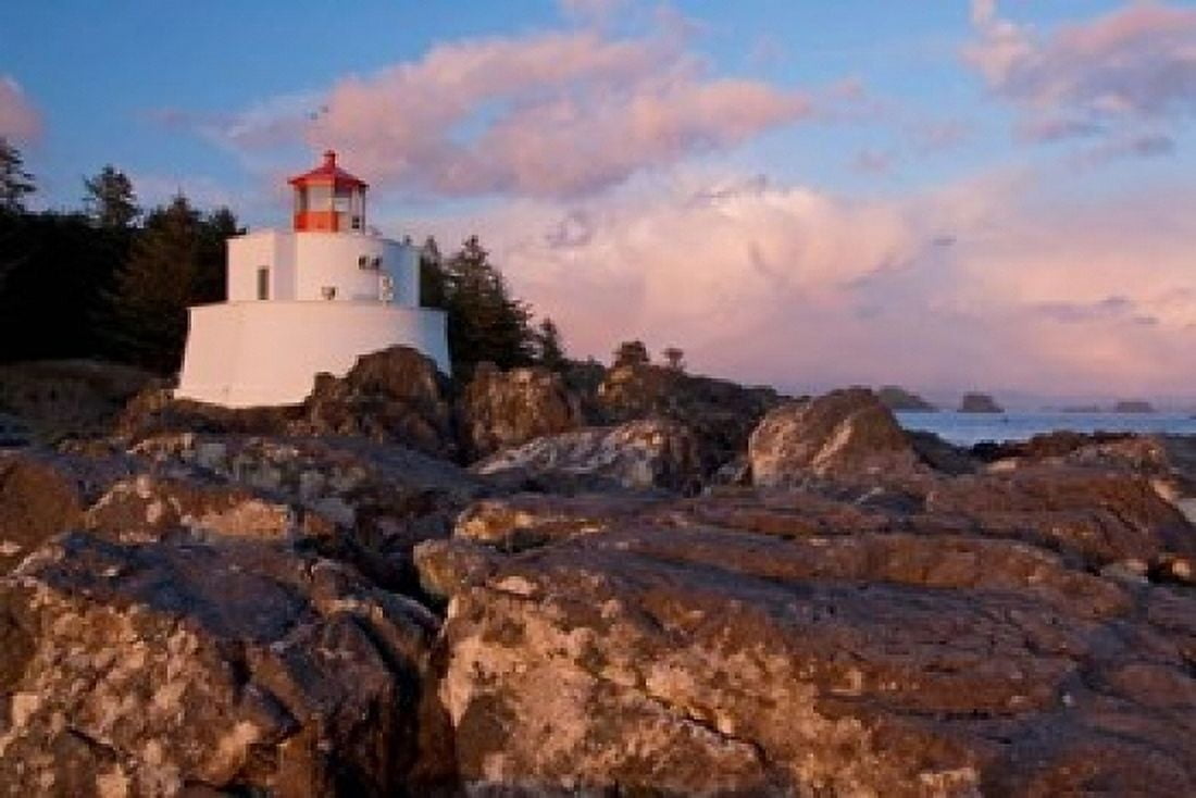 Amphitrite Lighthouse Vancouver Is British Columbia Canvas Art - Paul Colangelo DanitaDelimont (36 x 24)
