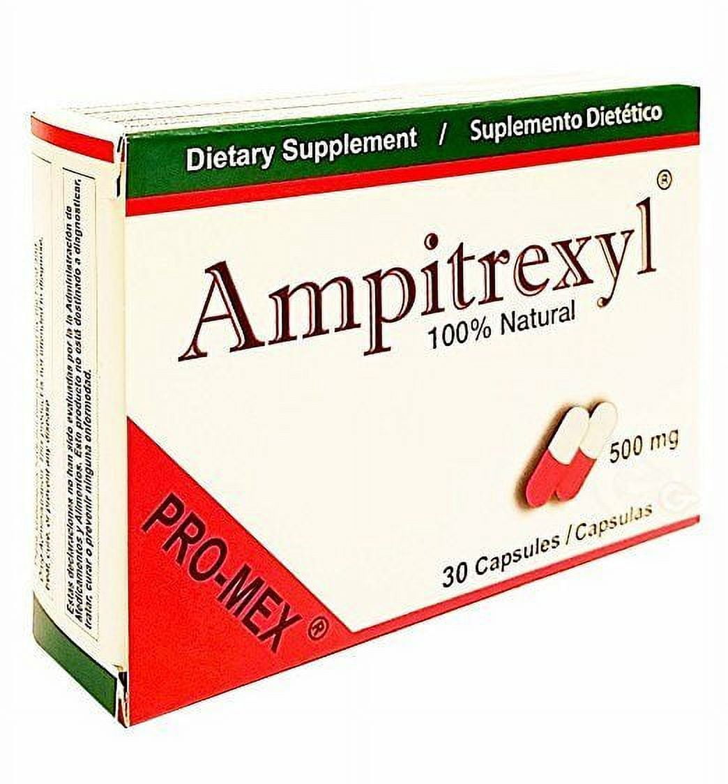 Ampitrexyl Capsules, 100 % Natural, 500 mg, 30 Ct