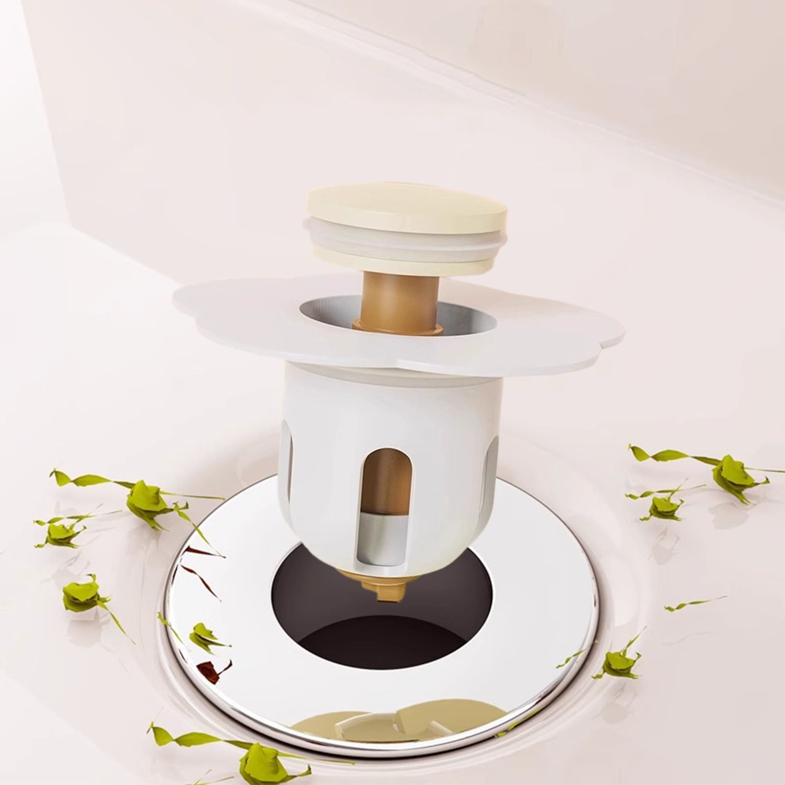 Ampiyan Universal Sink Filter, Washbasin Drain Plug, Leak Proof Spring ...