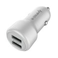 thumbnail image 1 of Ampker Car Charger for Sharp Rouvo V (Verizon) - 12W/2.4A Fast Charging Dual USB Ports Auto Power Adapter - White, 1 of 5