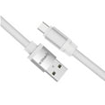 thumbnail image 1 of Ampker USB Cable for Samsung Galaxy A04s - 2.4A Fast Charging (Heavy Duty Nylon Braided) USB-C to USB-A Cable - 3.3 Feet - White, 1 of 8
