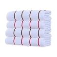 thumbnail image 1 of Ample Decor 100% Cotton Set of 4 Beach Towel Large Cabana Striped - Brown & Red - 30 x 68 inch, 1 of 7