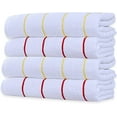 thumbnail image 1 of Ample Decor 100% Cotton Set of 4 Beach Towel Large Cabana Striped - Red & Yellow - 30 x 68 inch, 1 of 7