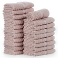 thumbnail image 1 of Ample Decor 100% Cotton Washcloths Set of 20 - Highly Absorbent, Popcorn Textured - Mulaayam Collection - Soft Pink 12 X 12 Inch, 1 of 6