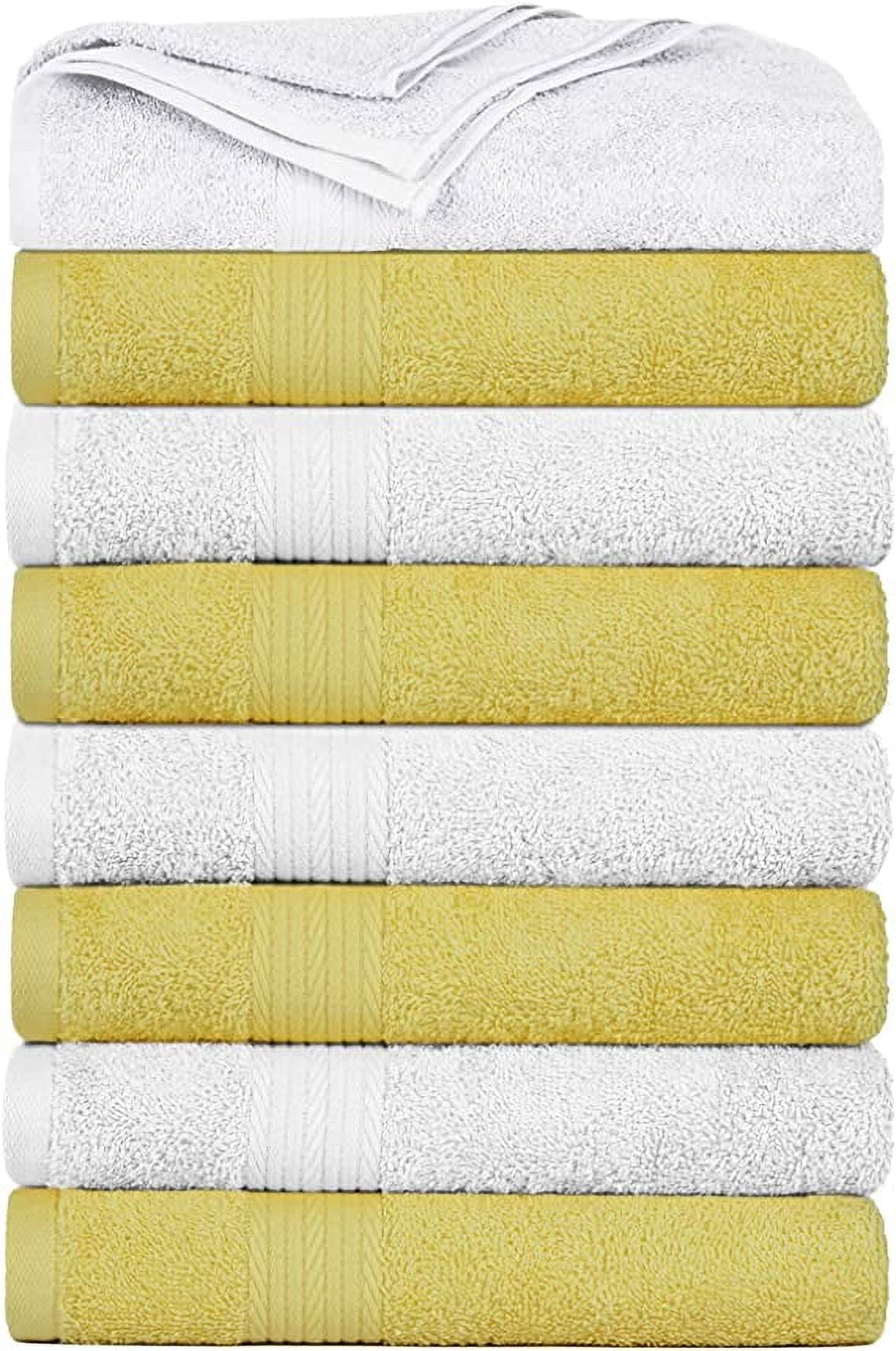 Ample Decor Hand Towels 18 X 28 Inch 600 GSM 100% Cotton, Premium Soft