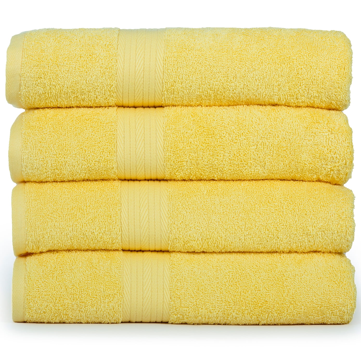 Ample Decor Bath Towel 30 x 54 inch Pack of 8 600 GSM 100% Cotton, Soft  Absorbent, Lightweight, Quick Drying, Machine Washable for Hotel, Gym,  Kitchen