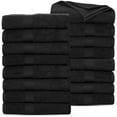 thumbnail image 1 of Ample Decor Bath Towels 30X54 inch 100% Cotton - 16pcs Black, 1 of 6