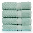 thumbnail image 1 of Ample Decor Bath Towels for Bathroom Set of 4 100% Cotton Popcorn Textured -Quick Dry, Highly Absorbent - Mulaayam Collection - Mint Green- 30 X 54 Inch, 1 of 8