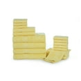 thumbnail image 1 of Ample Decor Bathroom Towel Set of 18 - 4 Hand Towel, 4 Bath Towel, 10 Wash Cloths - Yellow, 1 of 7