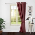 thumbnail image 1 of Ample Decor Blackout Curtain 46 x 84 inch Maroon Set of 1, Room Darkening for Bedroom, Noise Reducing, Privacy Protection, 1 of 6