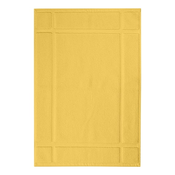 Ample Decor Cotton Bath Mats 1 Pack 24 x 17 inches 1350 GSM - for Bathroom Floor, Shower – Yellow