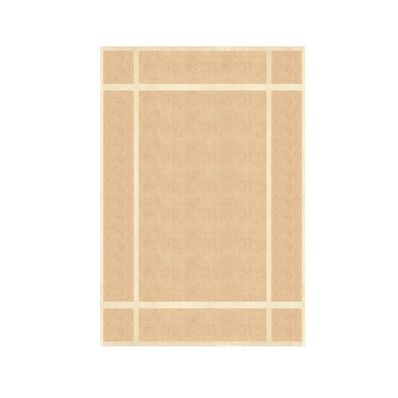 Ample Decor Cotton Bath Mats 1 Pack 34x20 inches 1350 GSM - for Bathroom Floor, Shower - Beige