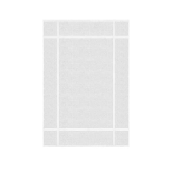 Ample Decor Cotton Bath Mats 1 Pack 34x20 inches 1350 GSM - for Bathroom Floor, Shower - White