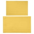 thumbnail image 1 of Ample Decor Cotton Bath Mats 24 x 17 inch and 34 x 20 inches Pack of 2 1350 GSM - Yellow, 1 of 6
