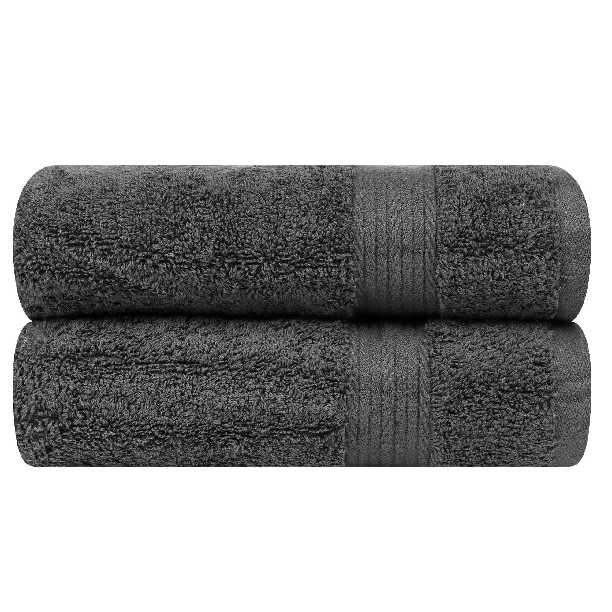 Luxurious Black Cotton Bath Mat for Bathroom Floor