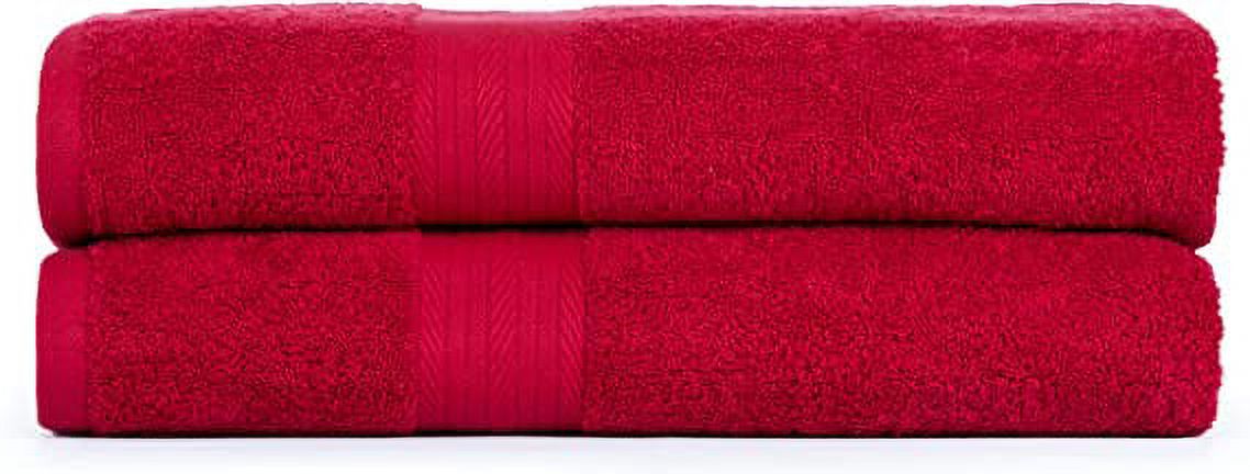 Ample Decor 100% Cotton Hand Towel Set for Bathroom, 2 Pack, 18X28 inch ...