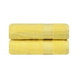 thumbnail image 1 of Ample Decor Hand Towel Set of 2 100% Cotton 18X28 inch - Yellow, 1 of 8