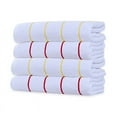thumbnail image 1 of Ample Decor Pure Cotton Beach Towel Cabana Striped by - Set of 4 - 30 X 68 Inch Red, Yellow, 1 of 5
