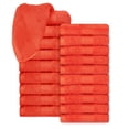 thumbnail image 1 of Ample Decor Washcloths 12 x 12 inch 20 Piece 600 GSM 100% Cotton, Lightweight, Quick Drying, Machine Washable Fingertip Towels for Bathroom, Gym, Kitchen - Orange, 1 of 6