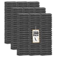 thumbnail image 1 of Ample Decor Washcloths 12 x 12 inch 200 Piece 600 GSM 100% Cotton, Lightweight, Quick Drying, Machine Washable Fingertip Towels for Bathroom, Gym, Kitchen - Grey, 1 of 4
