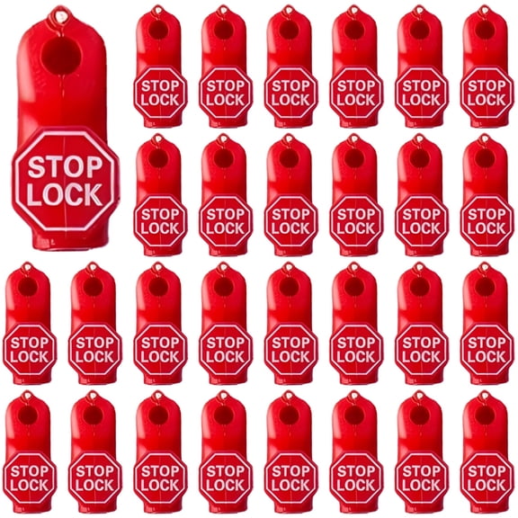 Ample Pcs Security Stop Locks, Universal Theft-Deterrent Peg Hook Fasteners for Retail Displays, Plastic Hook Locks for Merchandise Safeguarding, 0.24 Inch Hole