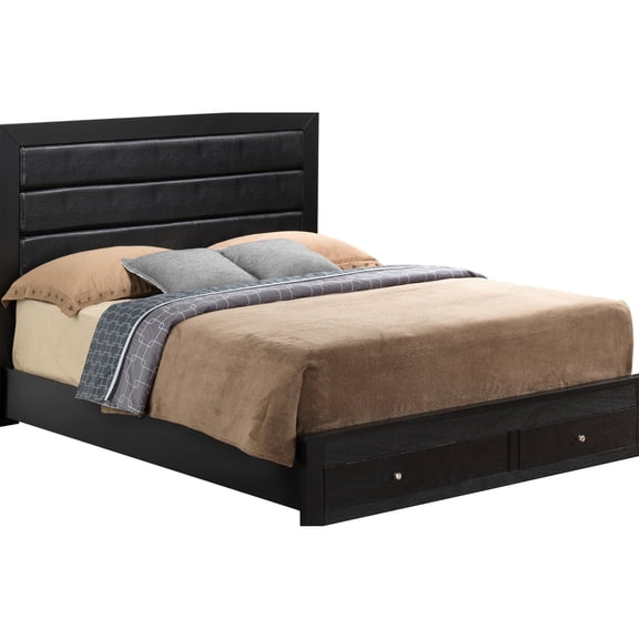 Ample Space Black Full Storage Bed - Construction For Longevity Neat And Tidy Solution Your Bedroom