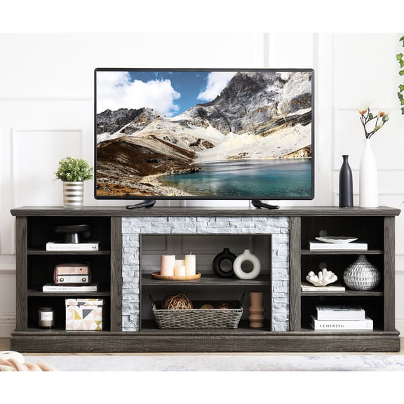Ample Space & Cable Management - Accommodate 75" TVs and Tidy Cables Effortlessly