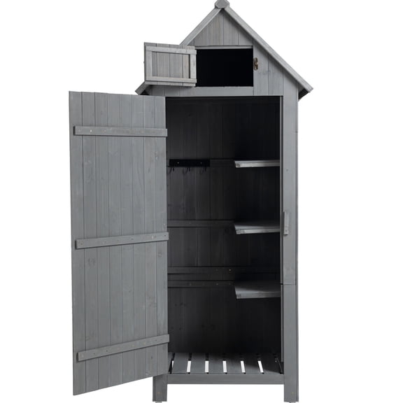 Ample Space for Tools / With 3 Compartments / Durable Outdoor Storage