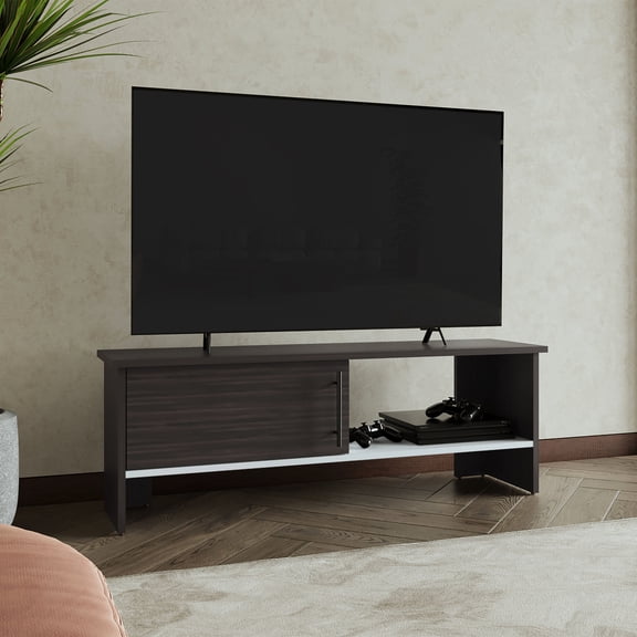 Ample Storage & Cable Management - Modern TV Stand for Living Room Entertainment