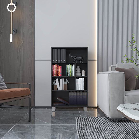 Ample Storage & Compact Design - Ideal for Small Spaces to Organize Books and Decor