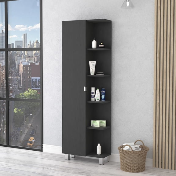 Ample Storage & Hidden Display - Bathroom Organization for Towels and Hygiene Products