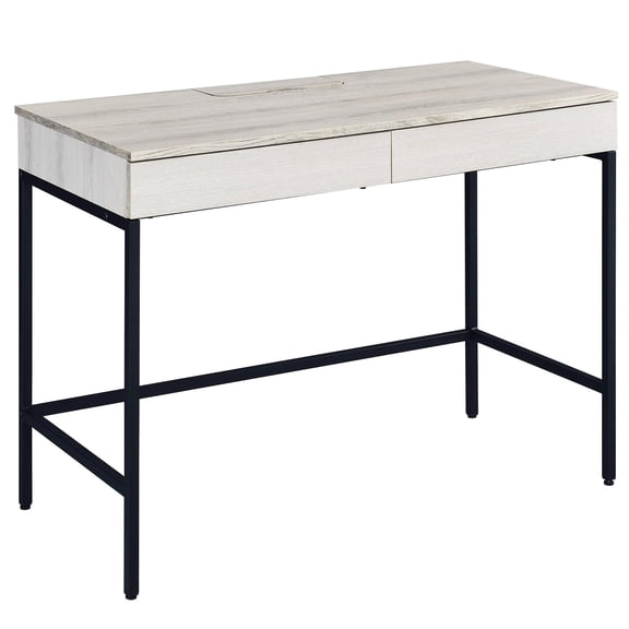 Ample room for study - Rectangular office writing desk with convenient storage drawers