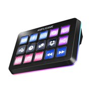 AmpliGame Gaming Stream Controller, Control Pad, fifine D6 Control Deck, with 15 Macro Keys, Streaming Keyboard with Trigger Actions in OBS/Twitch/YouTube/Streamlabs, Shortcut Buttons Keypad Works