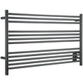 thumbnail image 1 of Amplia Dual 12-Bar Hardwired and Plug-In Electric Towel Warmer in Matte Black, 1 of 6