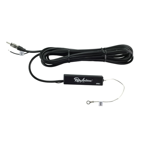 Amplified AM/FM Hide-away Antenna RetroSound Car Audio Retro Radio Stereo
