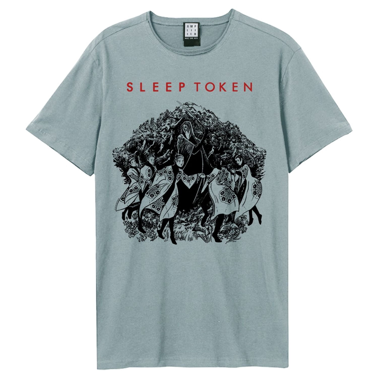 T-shirt Amplified TARGET - Coupe Droite - 100% Coton - Design Rétro - Adultes
