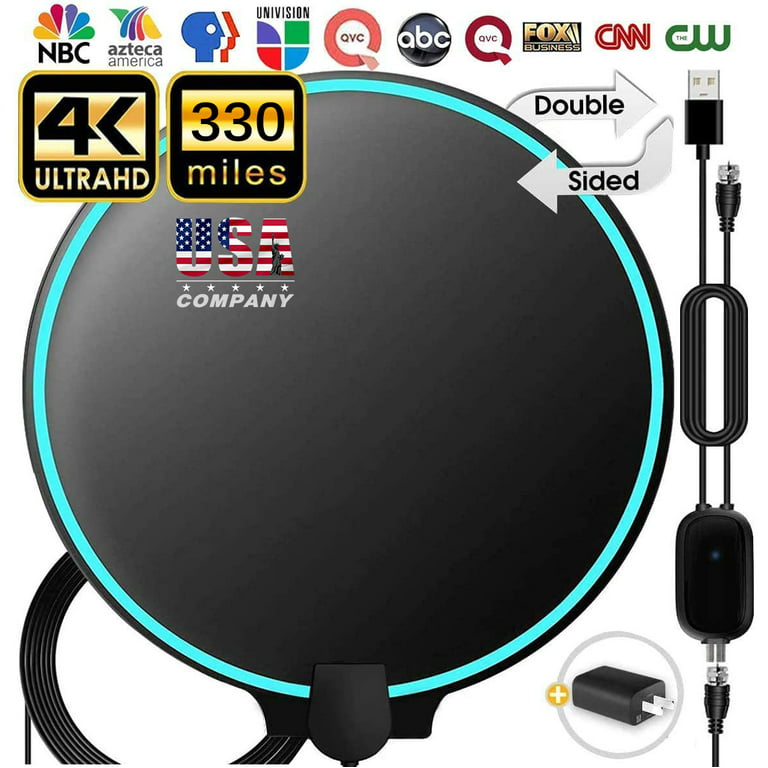  2023 Upgraded TV Antenna for Smart tv Up to 800+ Miles, Antenna  TV Digital HD Indoor Outdoor with Amplifier and Signal Booster- Support 4K  1080p Fire tv Stick and All Older